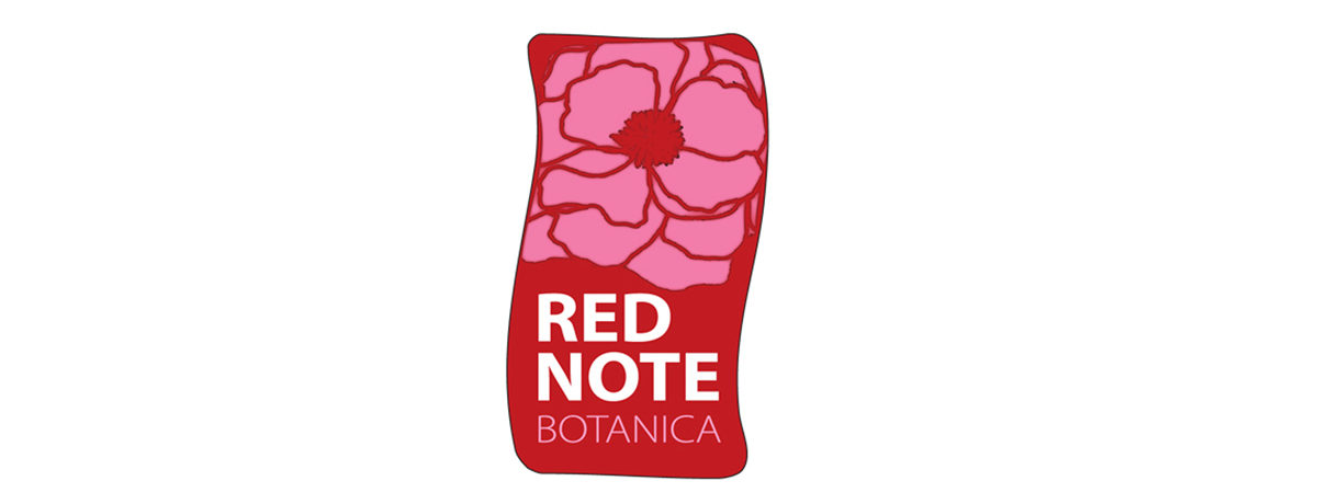 Red Note Botanica Skincare Logo Design