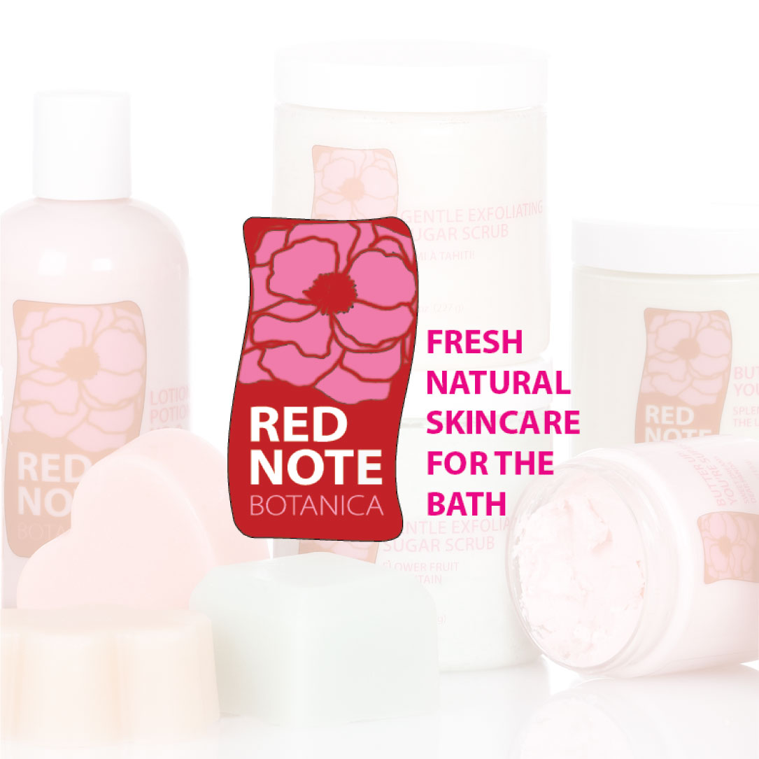 Red Note Botanica Branding Design