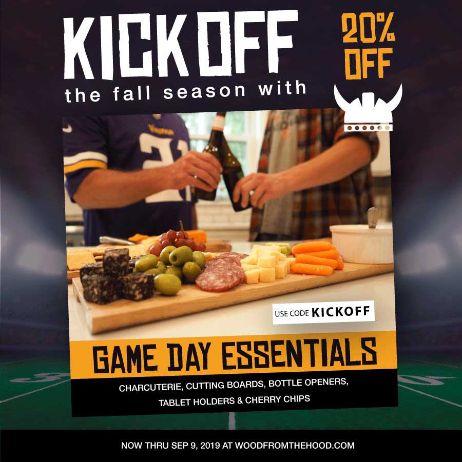 20% off Game Day Essentials Football Ad Design