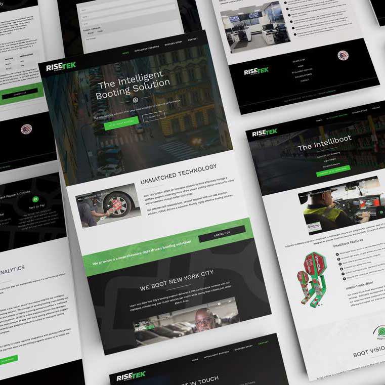 Risetek Global Intelligent Booting Website Design Monarkk Studio