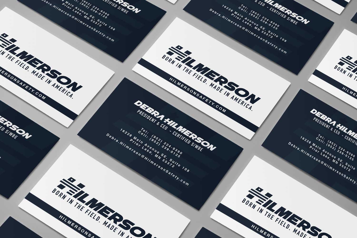 Construction Safety Business Card Design