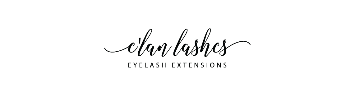 Elan Lashes Eyelash Extension Logo Design