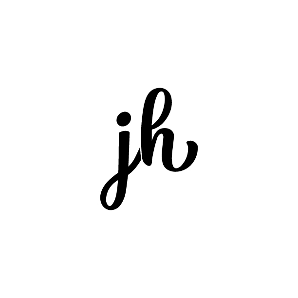 JH monogram logo design