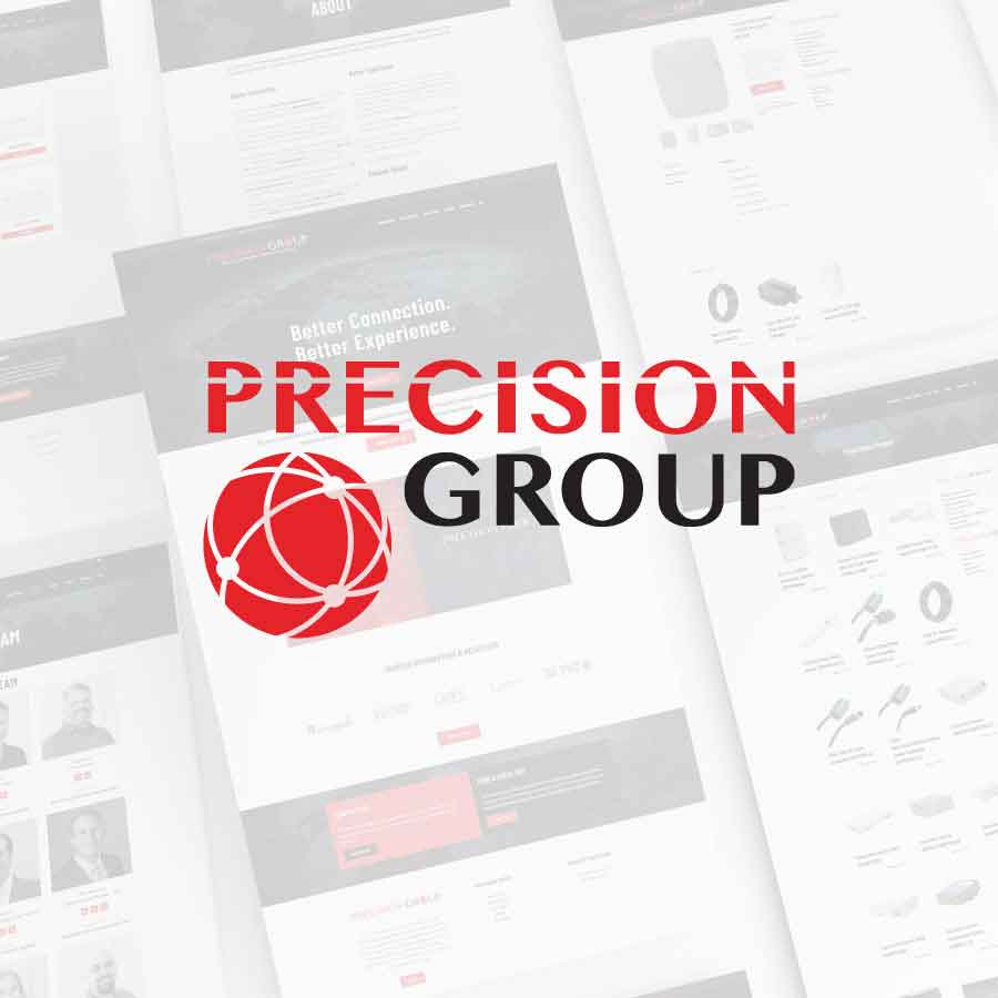 Precision Group Branding Logo and Website Design