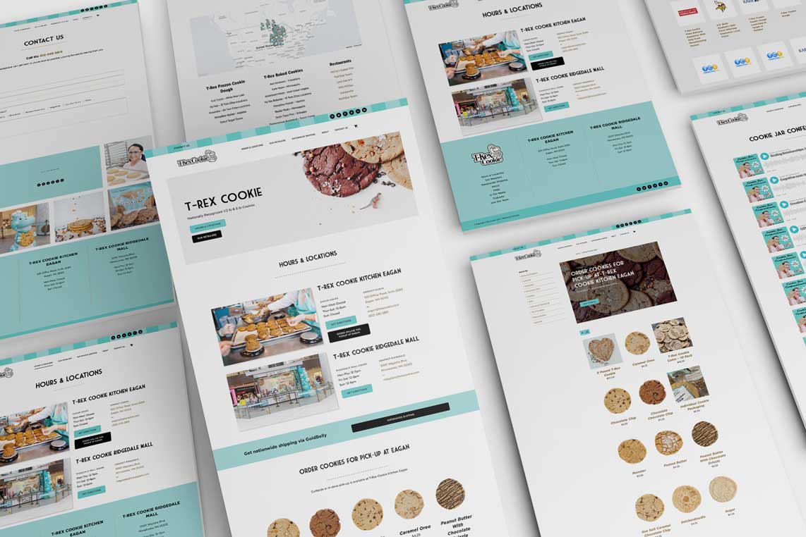 TRex Cookies Website Design Monarkk