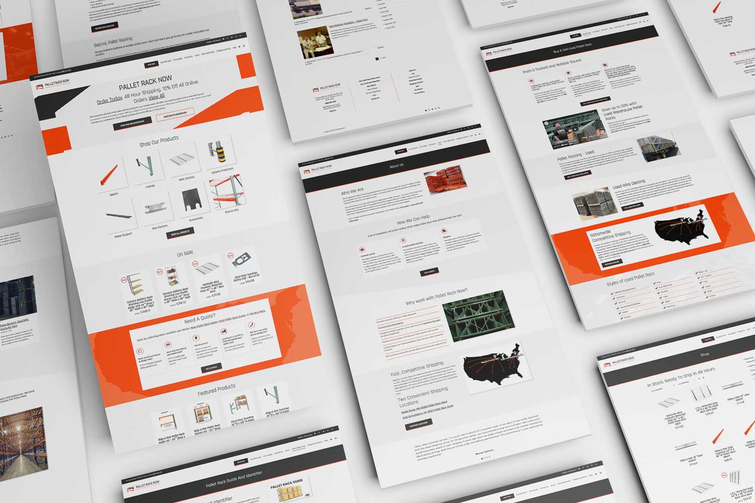 Pallet Rack Now Website Design