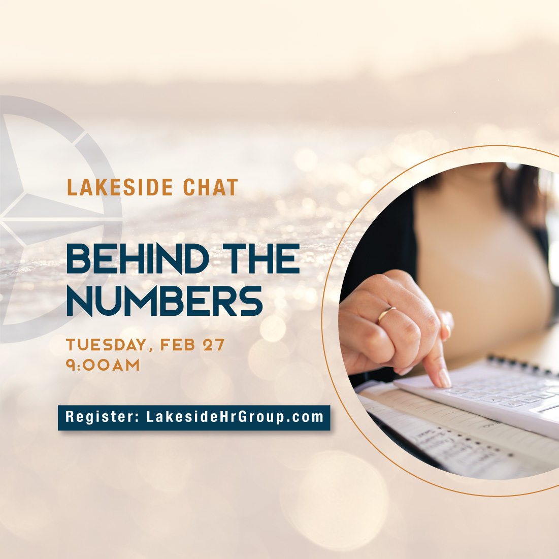 Lakeside Chats Invitation Graphic for Event