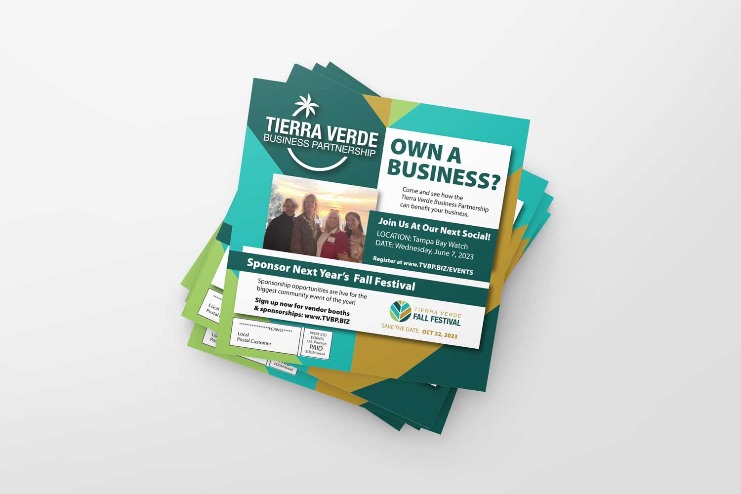 Tierra Verde Business Mailer for Social and Fall Festival